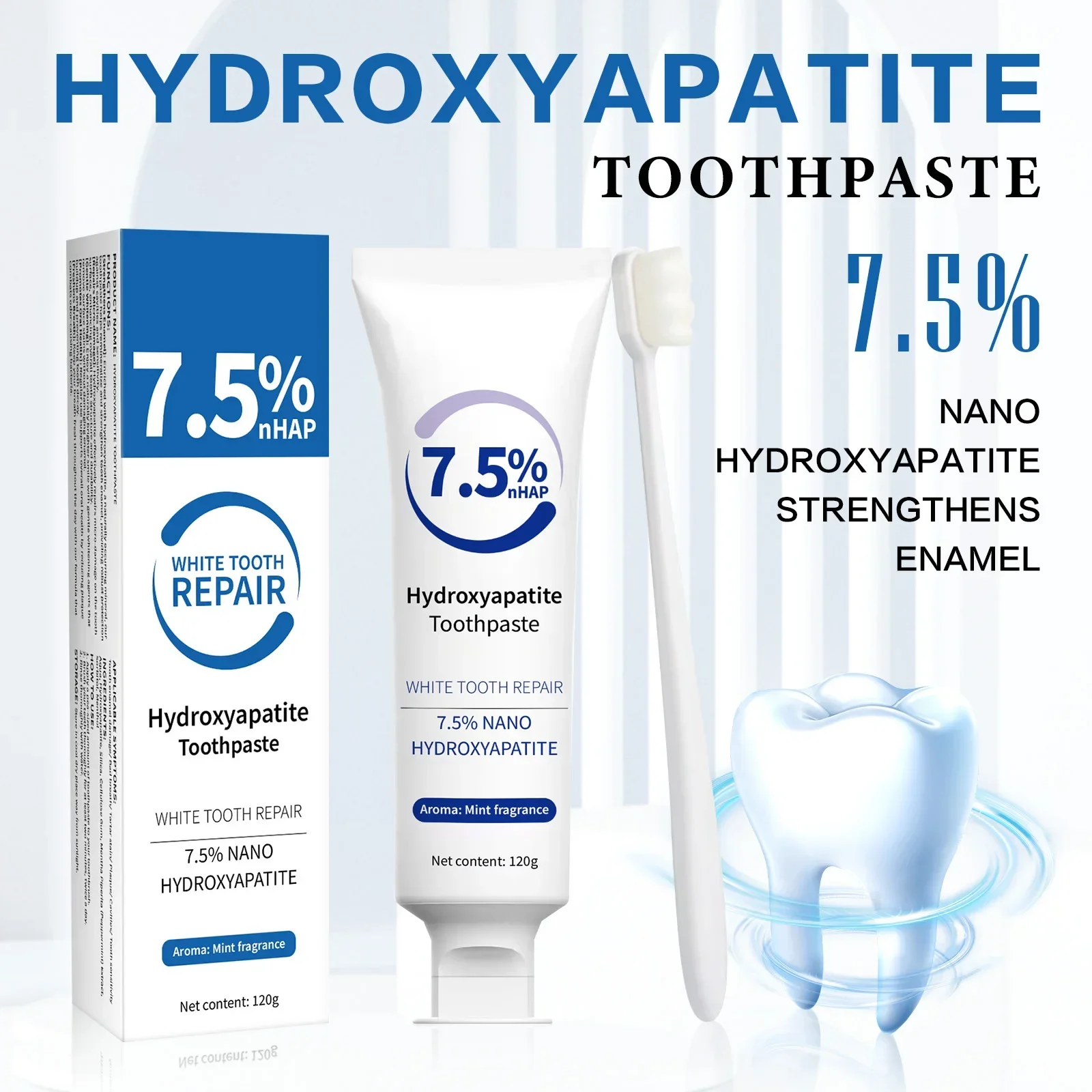 Remineralizing Toothpaste - Zahnpasta & Aufhellungsstift Set - Hydroxylapatit