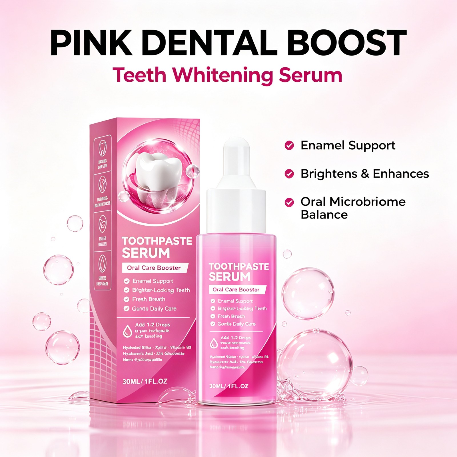 Enamel Repair Serum - Nano-Hydroxylapatit Zahnpasta-Serum zur Zahnschmelz-Reparatur, Aufhellung, Tiefen-Fleckenentfernung,