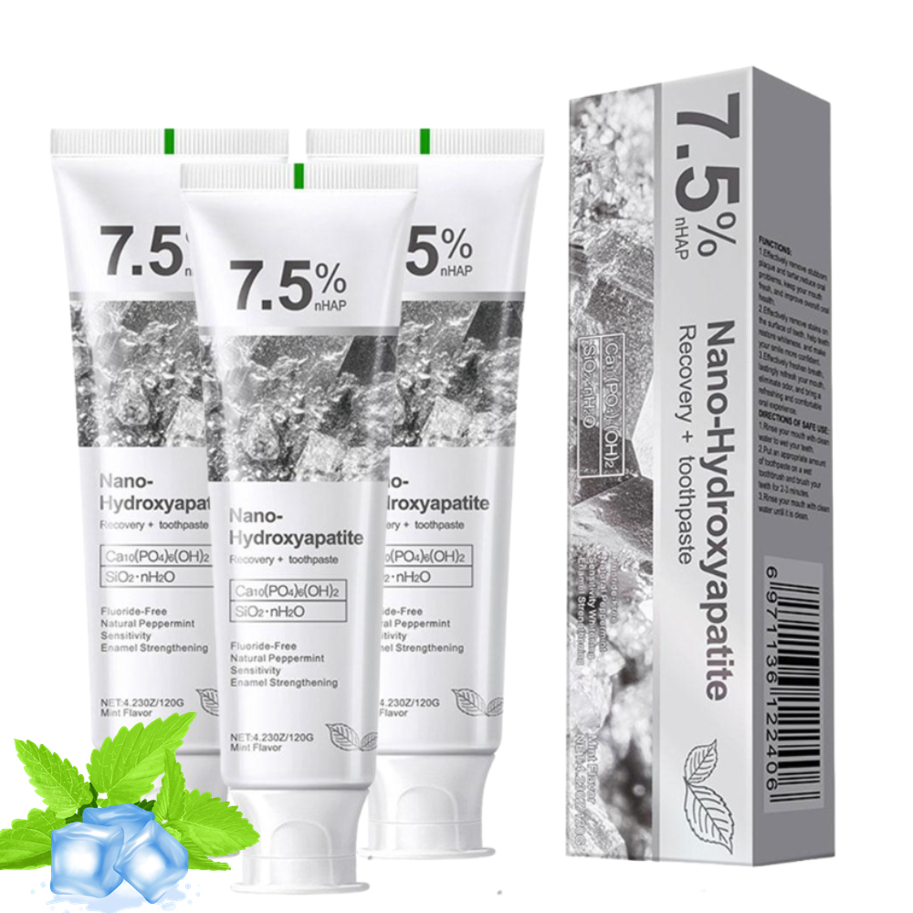 Remineralizing Toothpaste - 7,5% Nano-Hydroxyapatit Zahnpasta Aufhellend Sanfte Minze
