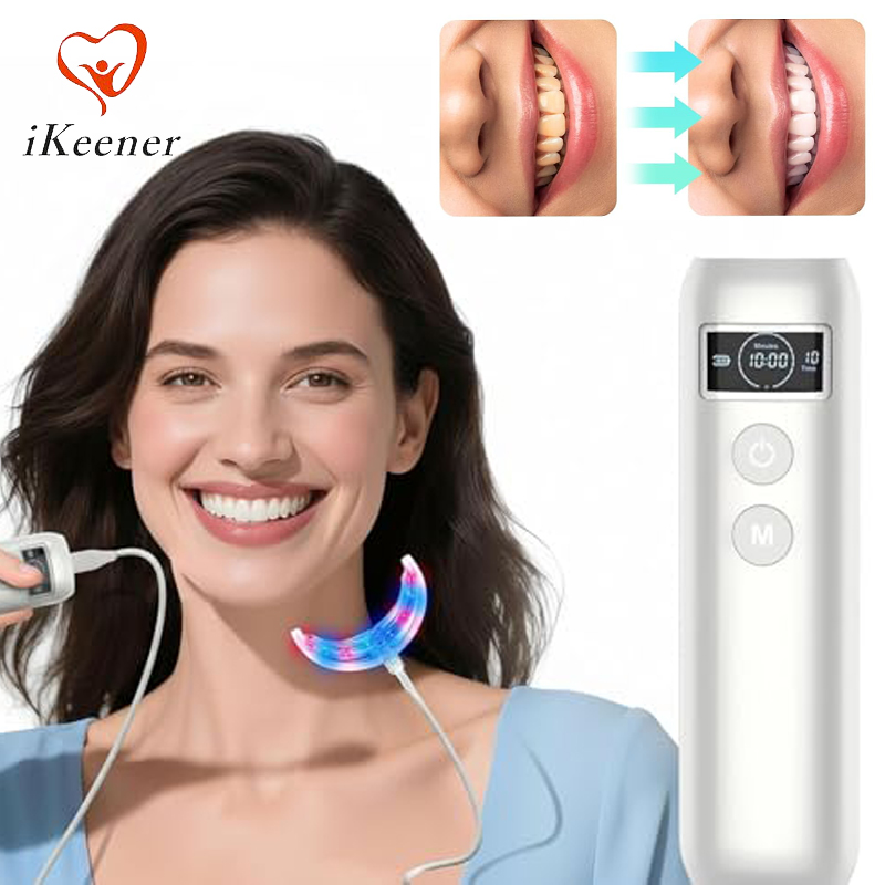 Teeth Whitening For Trays - Zahnaufhellungs-Beschleuniger mit 16 LED Rot-Blau-Verstärkerlicht-Schalen und