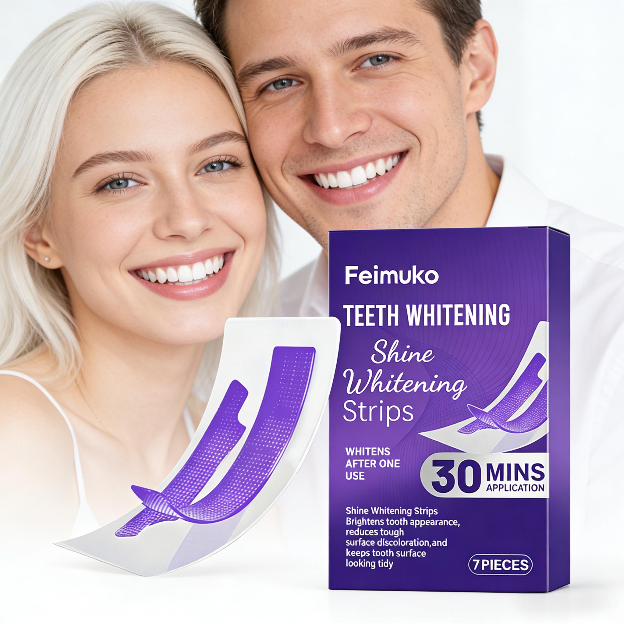 Teeth Whitening Strips Crest - Zahnaufhellungsstreifen reduzieren die Empfindlichkeit des Zahnschmelzes,