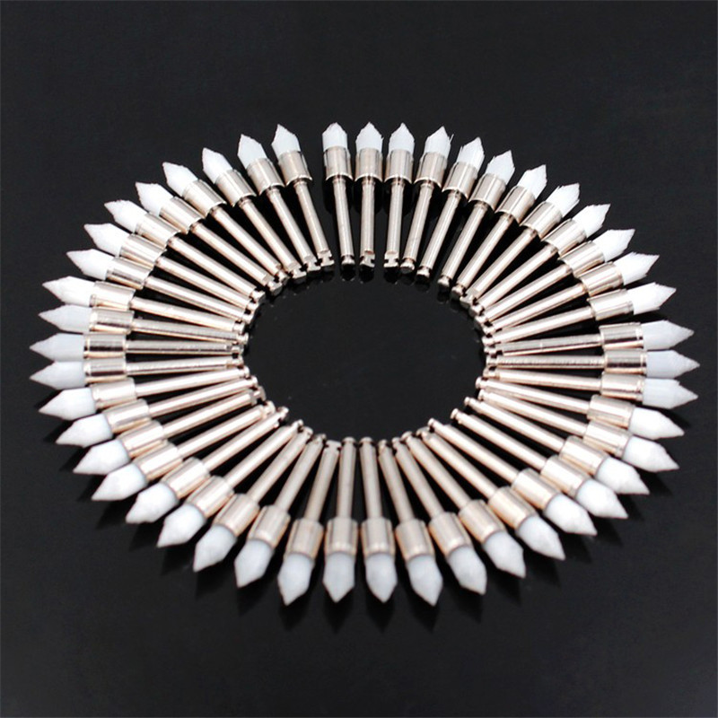Teeth Whitening Brush - 100 Stück/Box Zahnpolierbürsten Nylon-Spitzenbürsten für Zahnpolitur