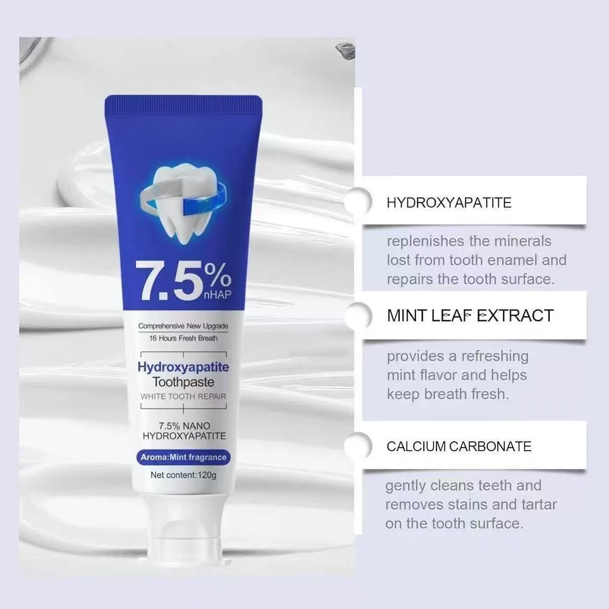 7,5% Nano-Hydroxyapatit Zahnpa – Remineralizing Toothpaste Bewertung und Preis