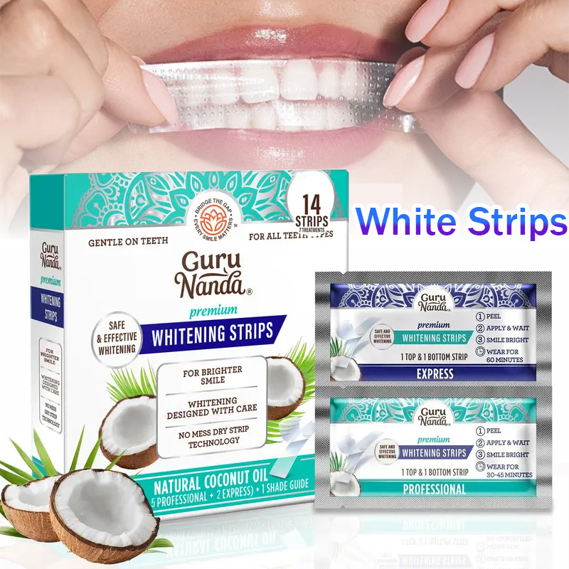 1/2/3 Boxen Kokosnussöl Weiße  – Teeth Whitening Strips Crest Bewertung und Preis